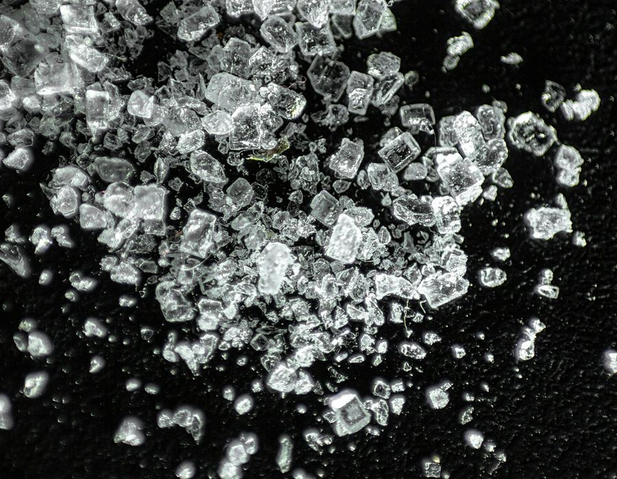 Abstract ice textures representing clarity of mind